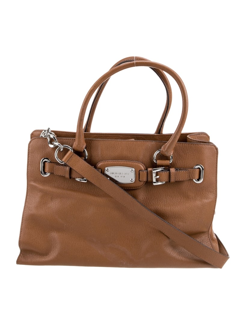 Michael Kors Brown Leather Chain-link Clutch (1 of 5)