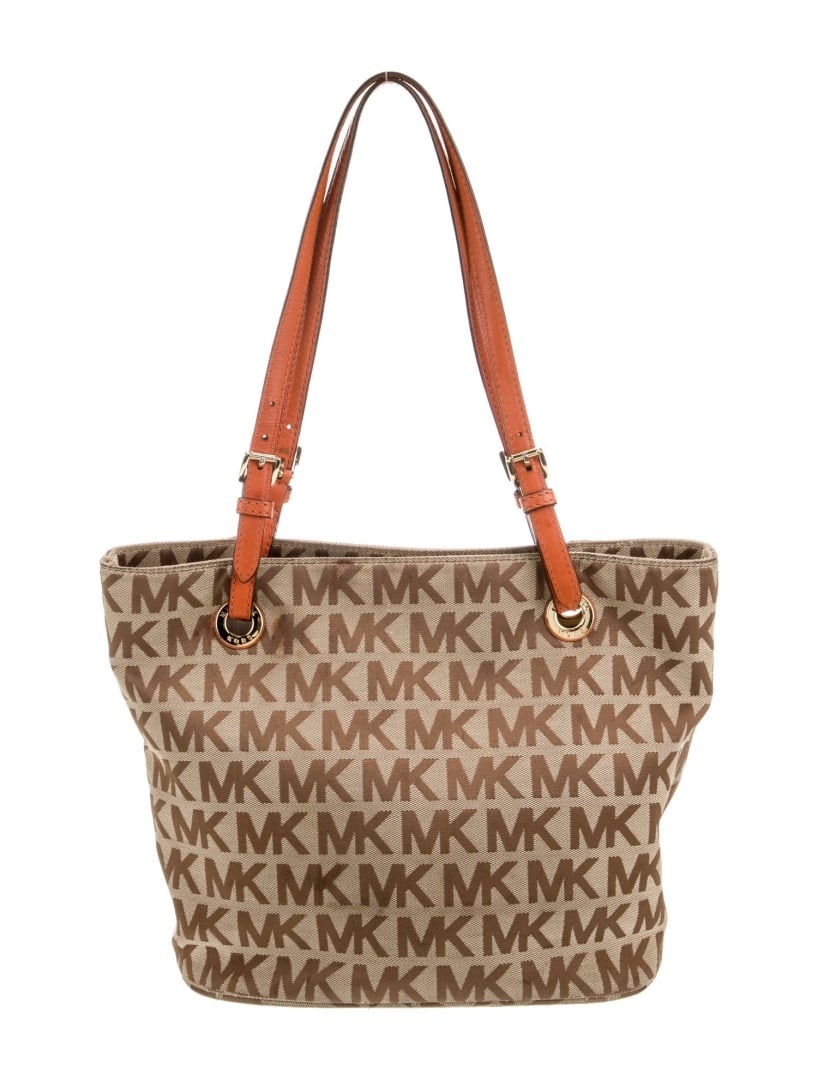 Michael Kors Neutrals Canvas Printed Shoulder Bag (1 of 5)