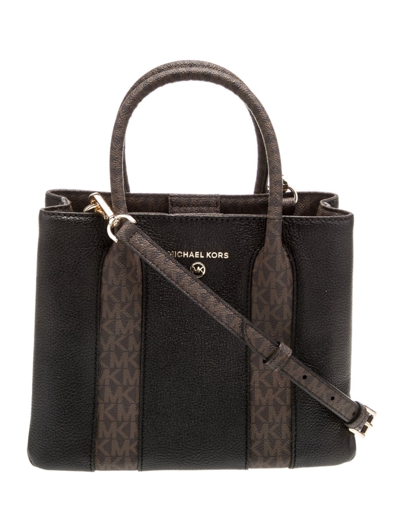 Michael Kors Black Leather Top Handle Bag (1 of 5)