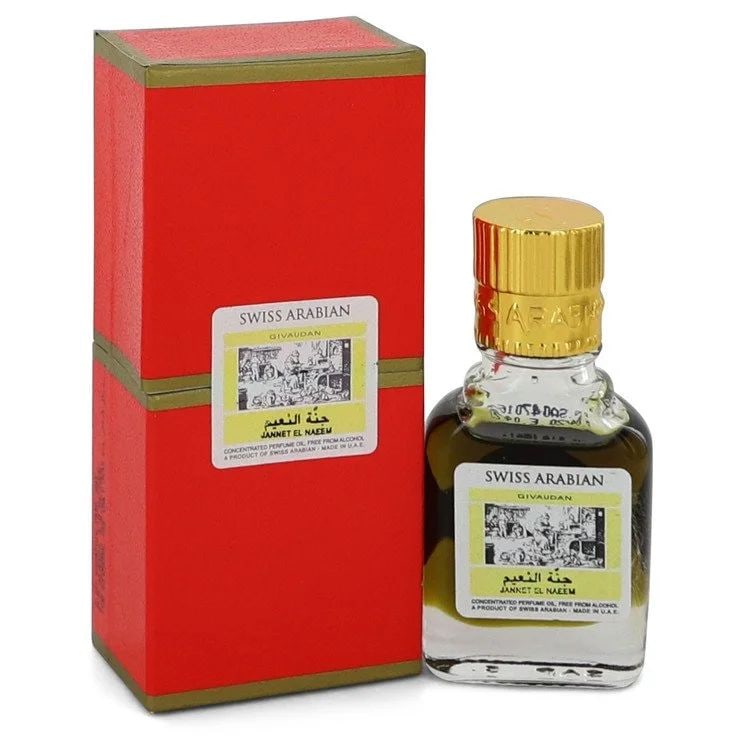 Swiss Arabian Jannet El Naeem Women's 0.3 Oz: New, guaranteed authentic perfume! Concentrated perfume oil free from alcohol (unisex)