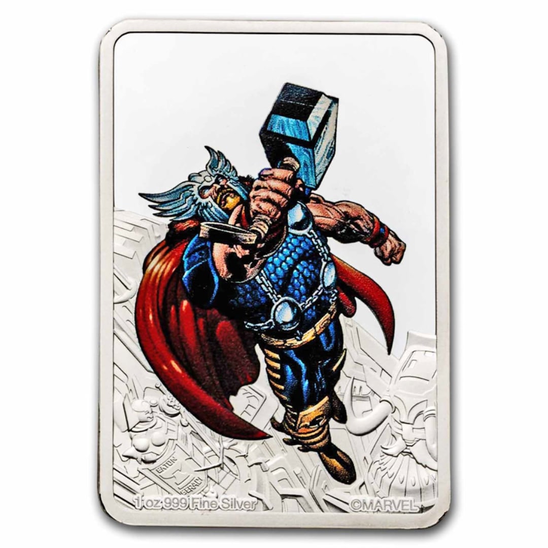2023 Niue 1 Oz Silver $2 Marvel - Thor Poster Coin (1 of 5)