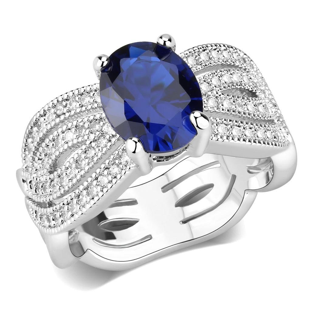 Glamorous 2.58ct Blue Sapphire Statement Ring (1 of 3)