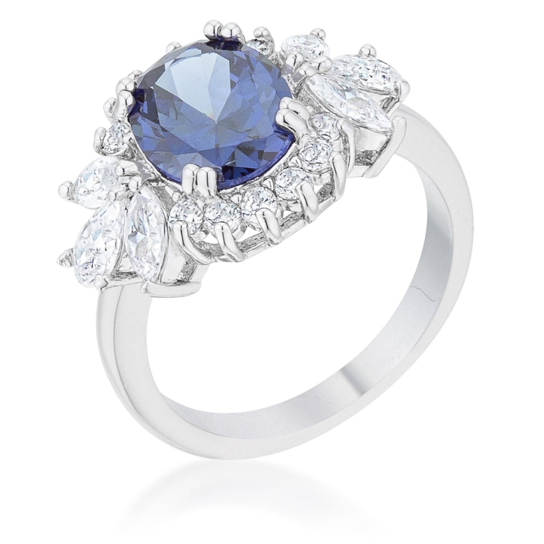 Oval 4.20ct Tanzanite & Topaz Cocktail Ring (1 of 5)