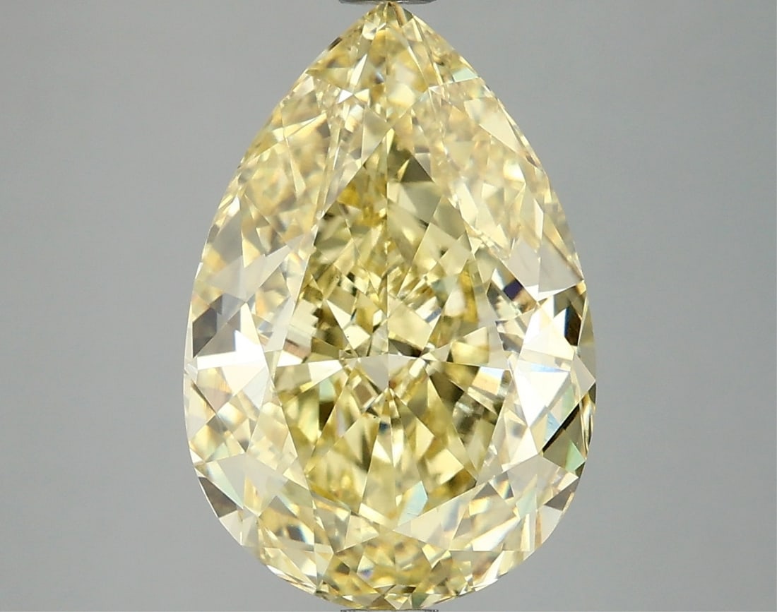 Fancy Yellow Pear Cut 5.03ct Vs2 Lab Diamond (1 of 2)