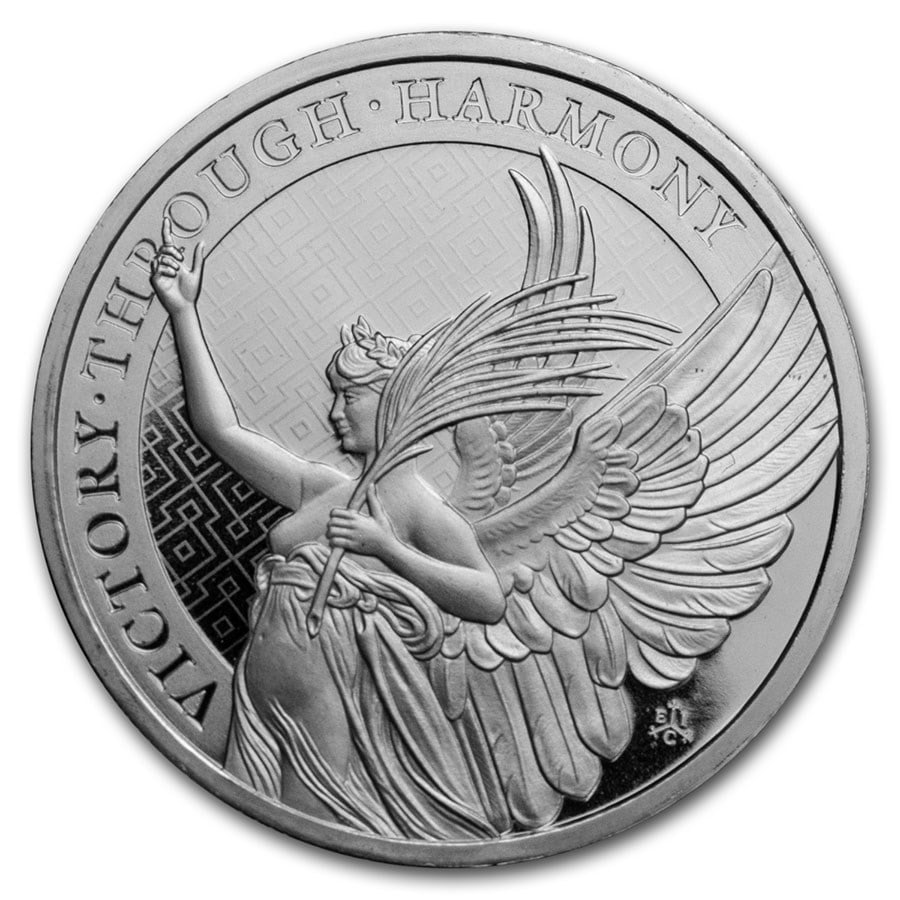 2021 St. Helena 1 Oz Silver 1 Queens Virtues Victory Ms 70 Ngc