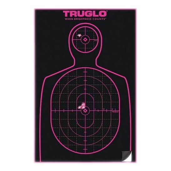 Truglo Pink 6 Pack Splatter Handgun Target: With its fluorescent pink halo, the point-of-impact visibility is greatly improved, making shot groupings easy to see downrange, whether you choose to shoot the target as is or peel-and-stick it to yo