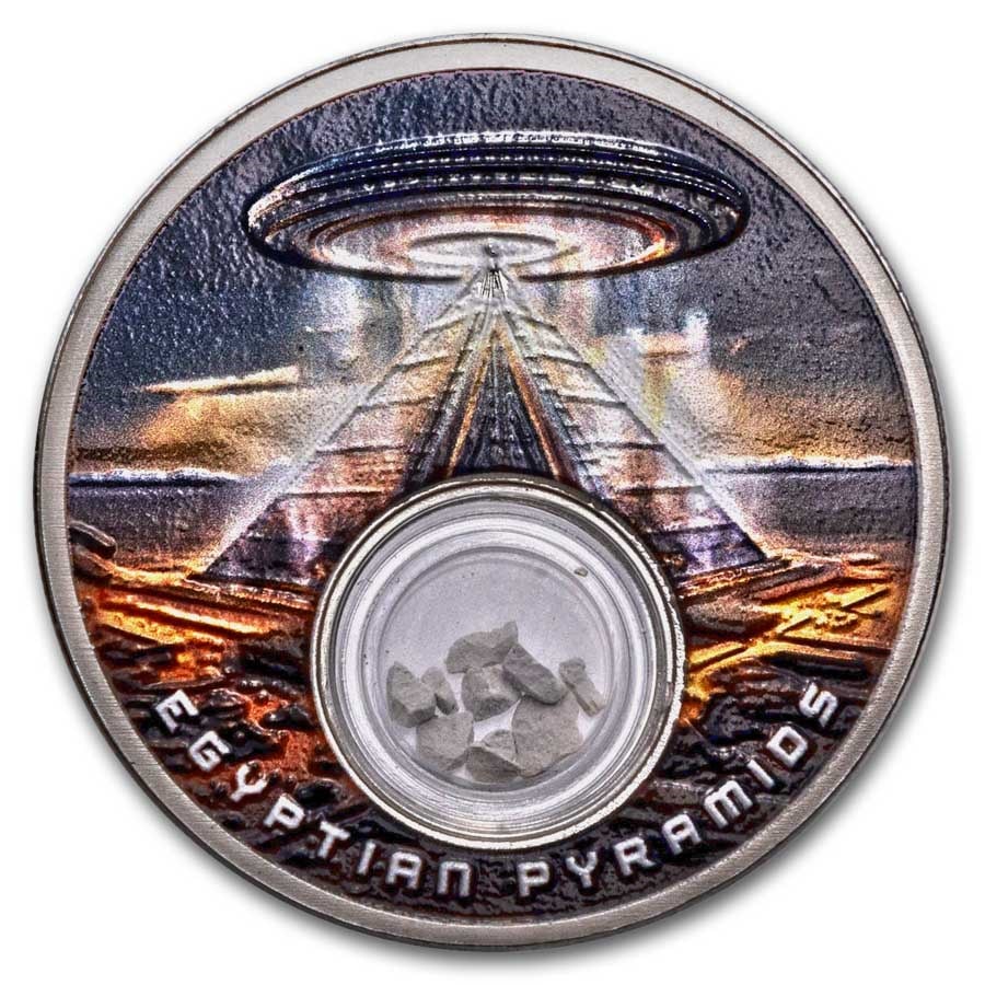 2024 1 Oz Silver Built By Aliens Egyptian Pyramids (1 of 6)