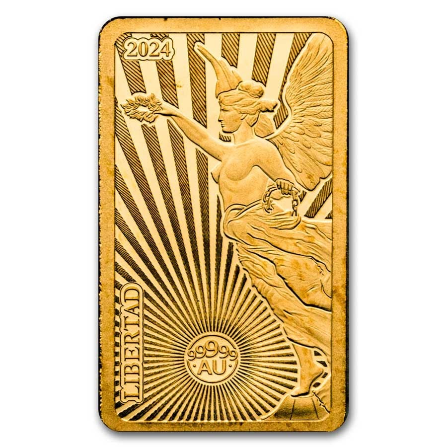 2024 1/100 Oz Gold Libertad Bar Coin (1 of 4)