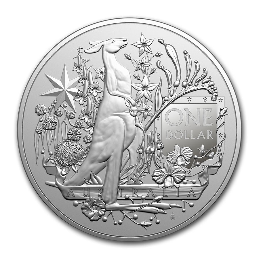 2021 Australia 1 Oz Silver $1.00 Coat Of Arms Bu (1 of 2)