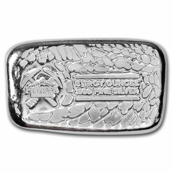 5 Oz Silver Bar - Pioneer Metals (1 of 2)
