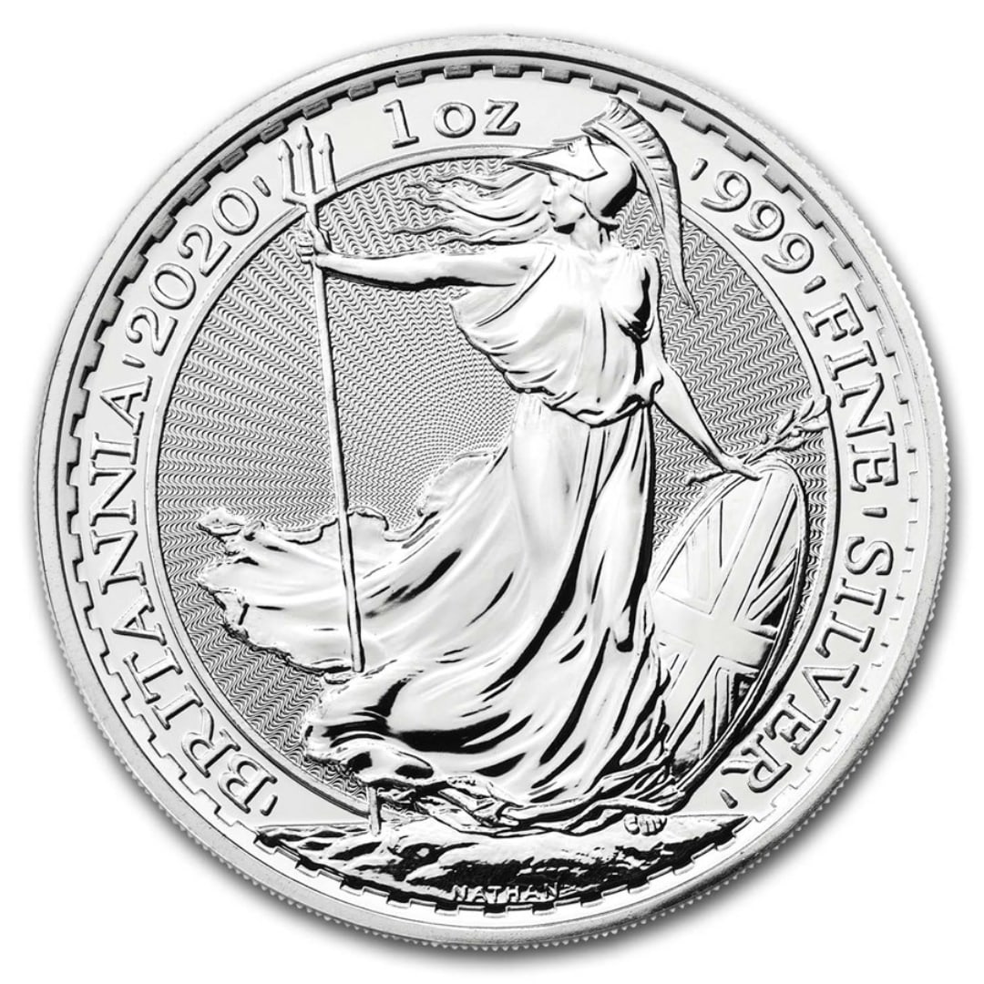 2020 Great Britain 1 Oz Silver Britannia Bu (1 of 3)