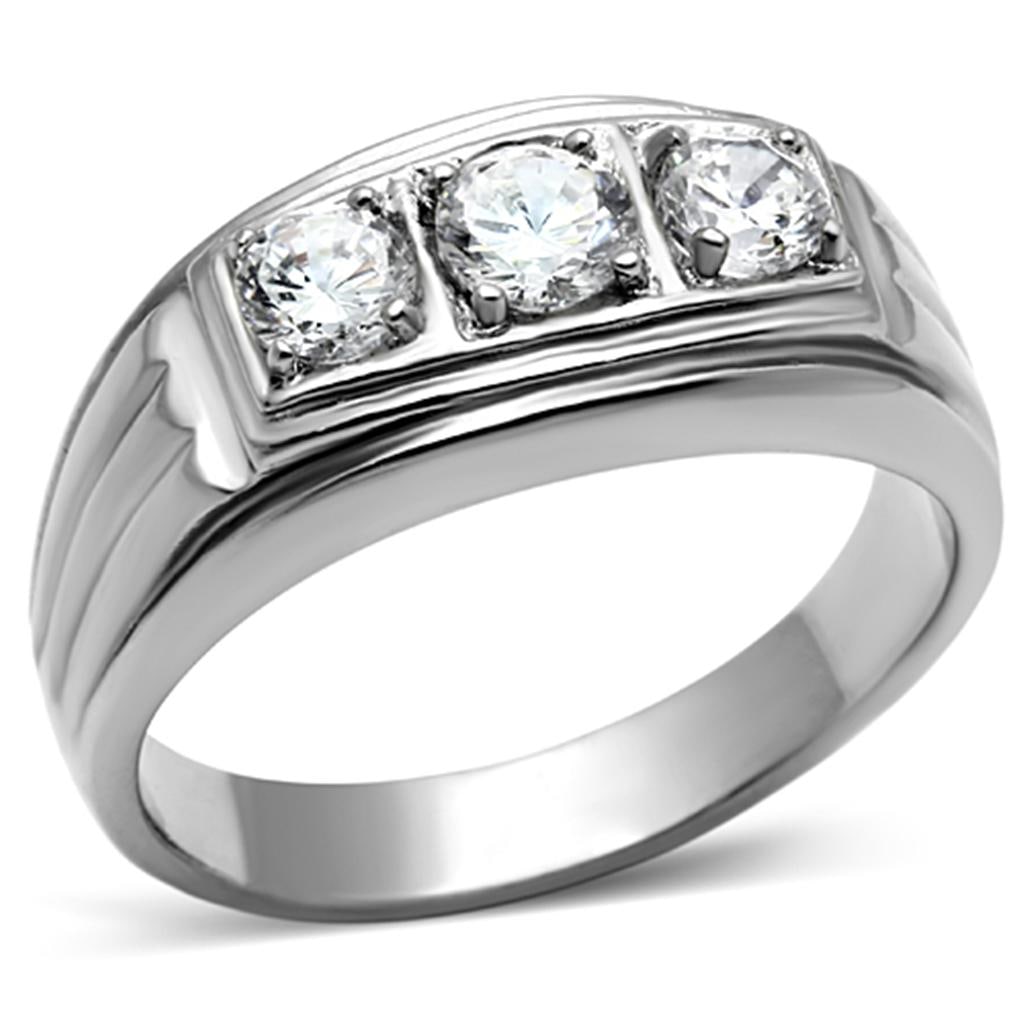 Elegant .75ct White Sapphire Trilogy Ring (1 of 3)