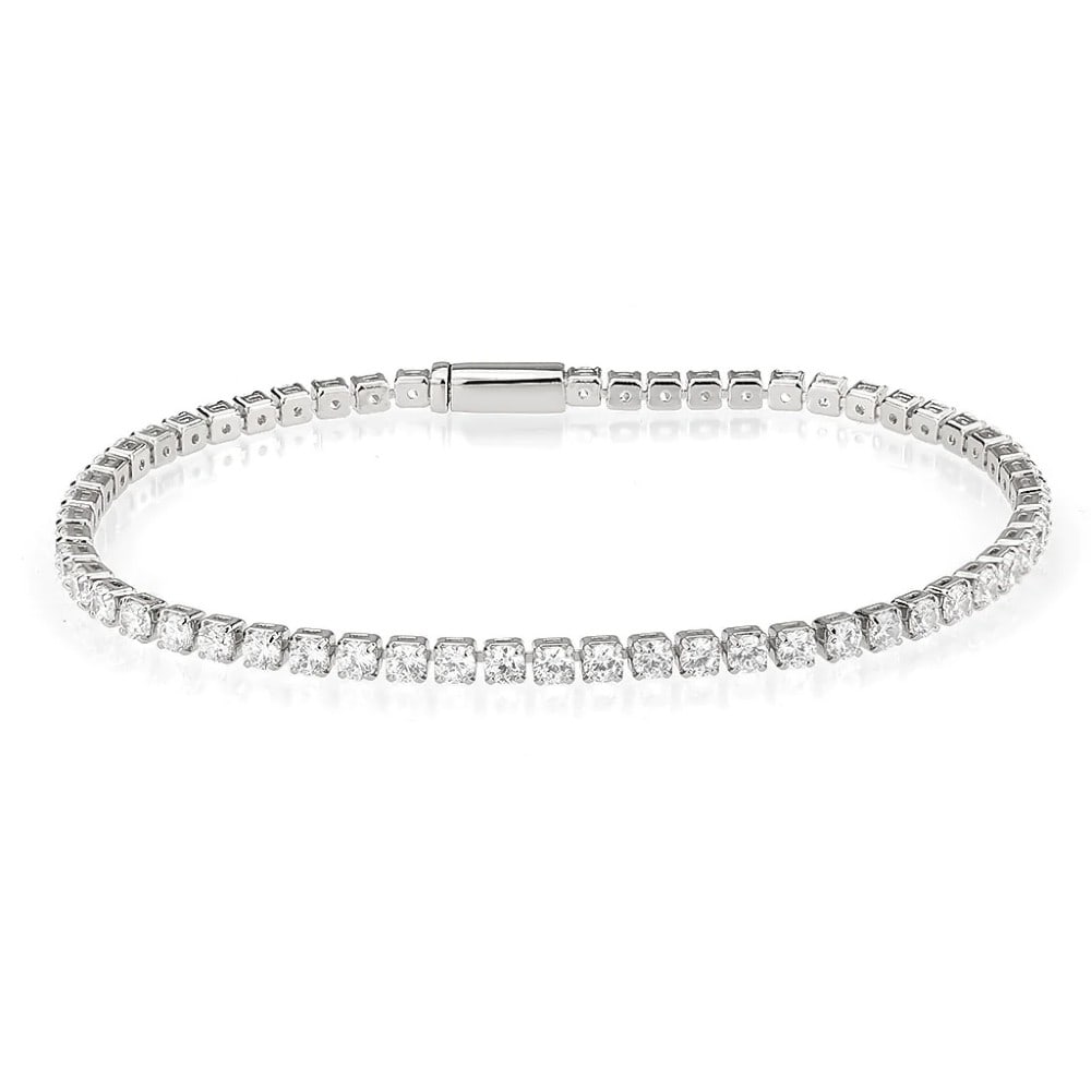 Round 1.02ct White Sapphire Tennis Bracelet (1 of 4)