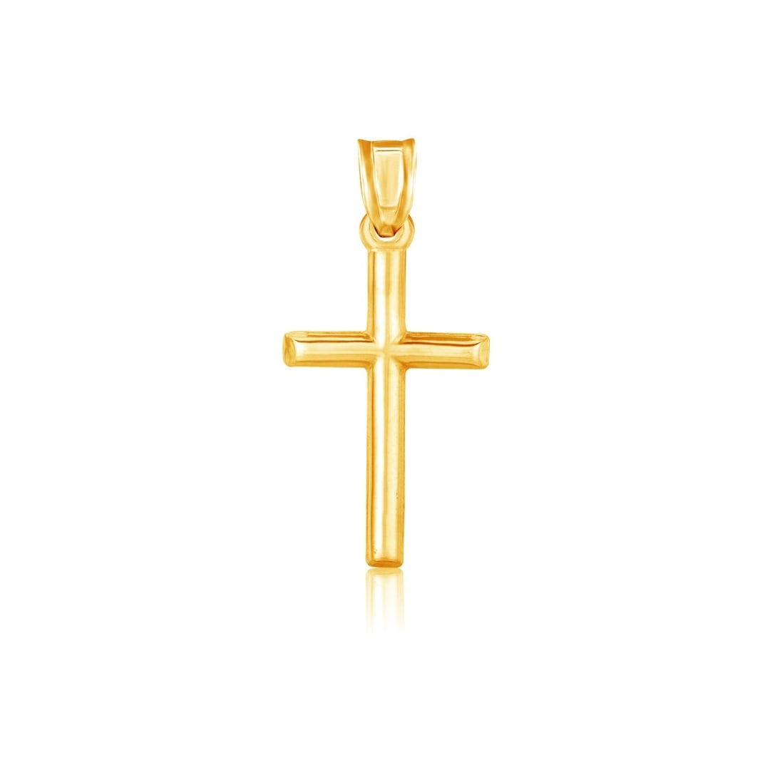 14k Gold High Polish Cross Pendant (1 of 1)