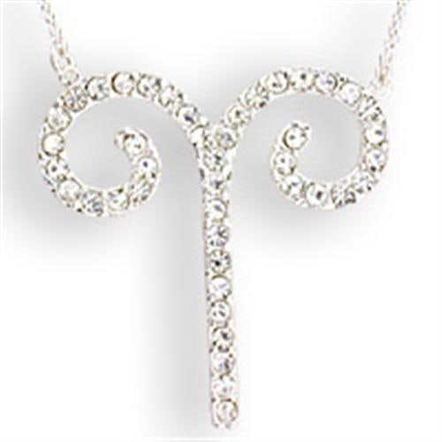Pretty .11ct White Sapphire Aries Zodiac Necklace (1 of 1)