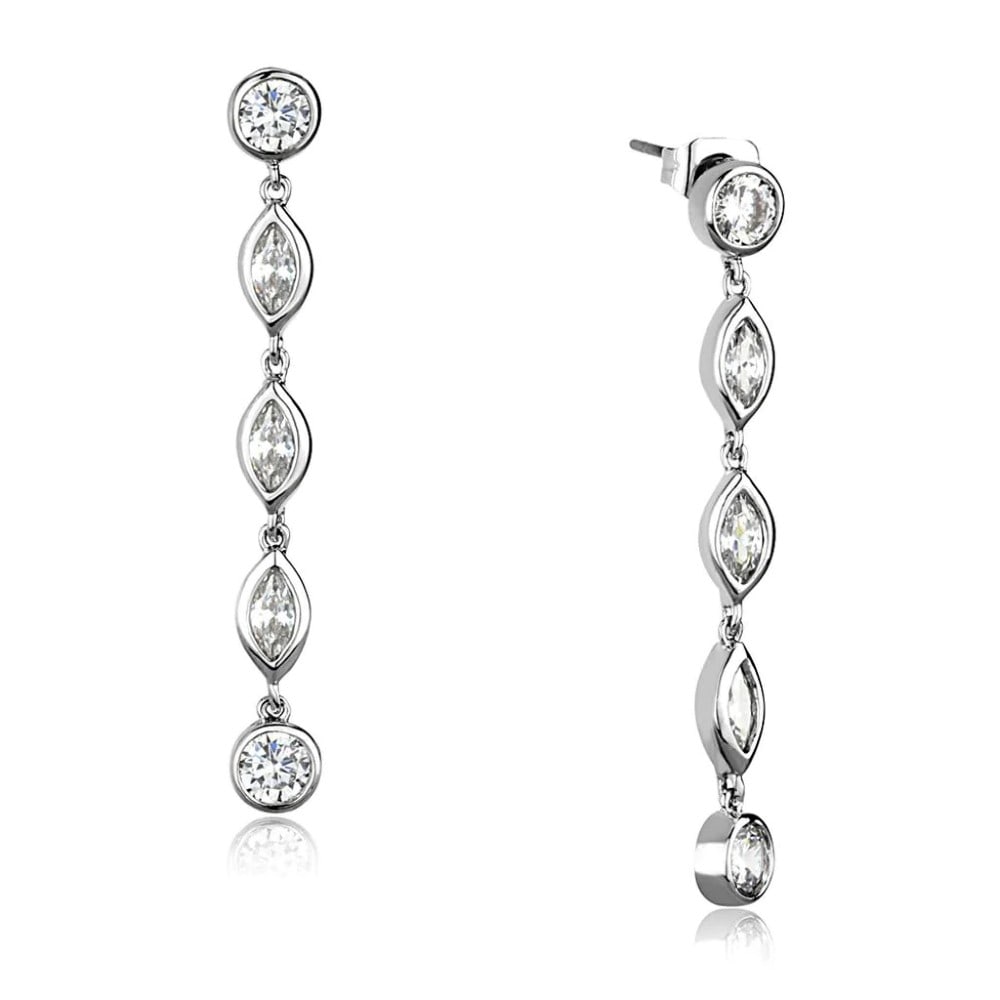 Round & Marquis 1.60ct White Sapphire Earrings (1 of 2)