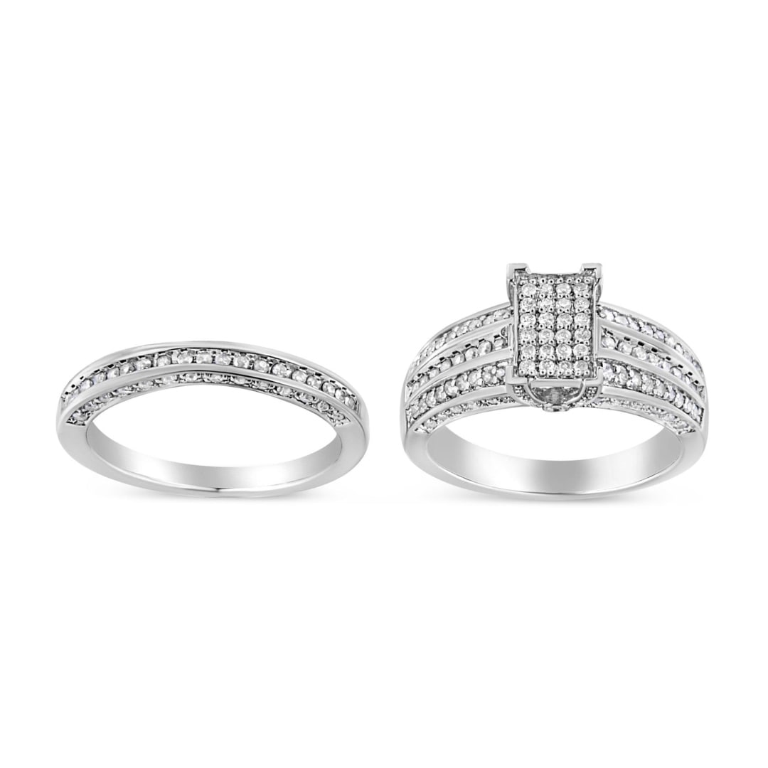 Sparkling .75ct Diamond Bridal Ring Set (1 of 5)