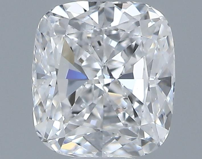 Gia Certified Cushion Cut .50ct Si1 Diamond: This gia-certified natural cushion cut diamond weighs 0. 50 carats, exhibiting d color grade and si1 clarity. It boasts excellent polish and very good symmetry. With no fluorescence, this diamond meas