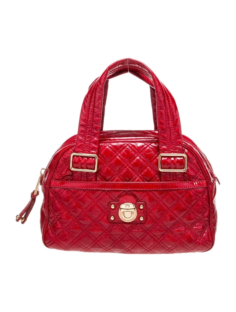Marc Jacobs Red Patent Lthr Top Handle Bag (1 of 5)