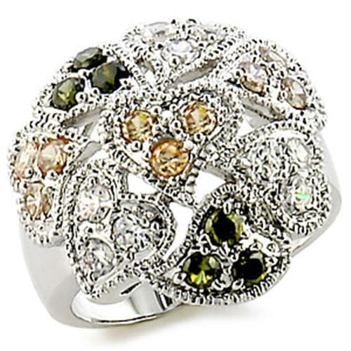 Beautiful .72ct Gemstone Hearts Ring: Size 5. Made with brass, rhodium finish for better durability and luster. Believed to be simulated gemstone(s), very pretty! Weight (approx): 9. 90 (g)