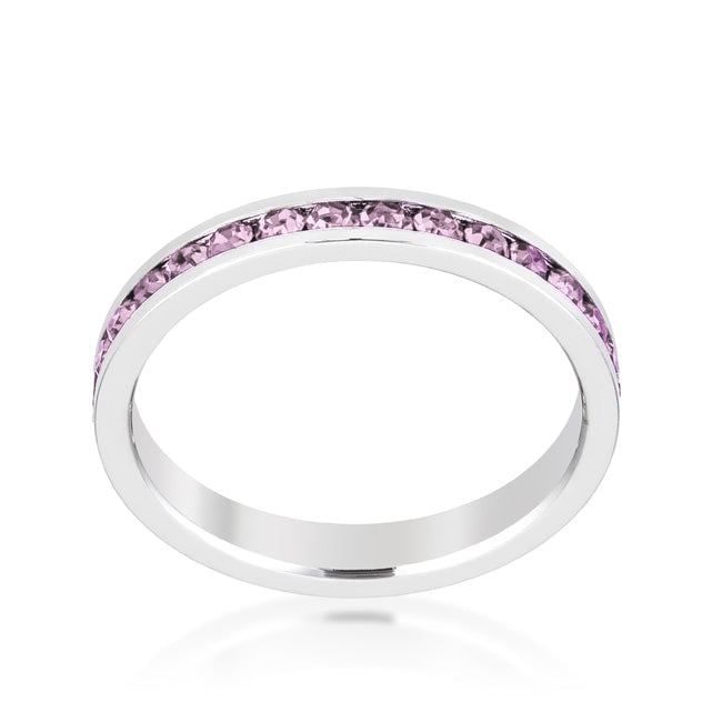 Round Cut 0.35ct Purple Topaz Eternity Band (1 of 3)