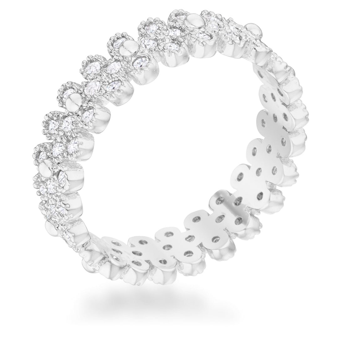 Classic 1.00ct White Topaz Bezel Set Eternity Ring (1 of 5)