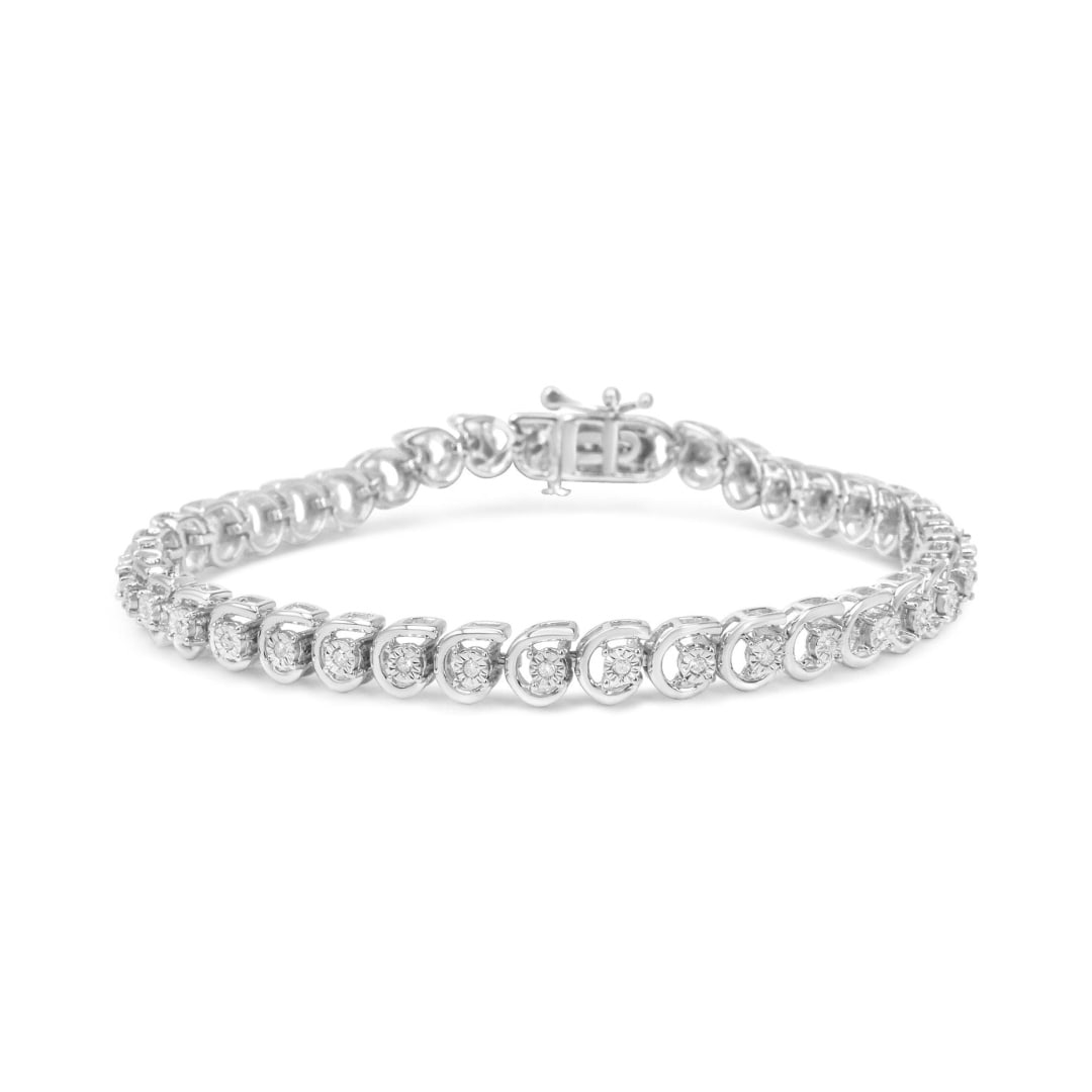 Stunning .25ct Diamond C-link Bracelet (1 of 4)