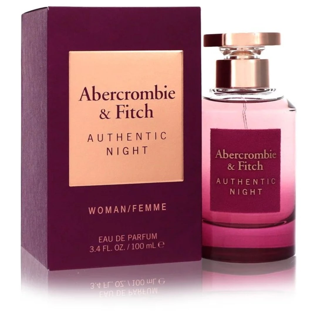 Abercrombie & Fitch Authentic Night 3.4 Oz Spray: New, guaranteed authentic perfume for women's eau de parfum