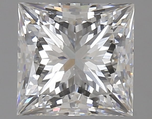 Igi Certified Princess Cut 1.91ct Vs1 Lab Diamond: This igi-certified lab-grown princess-cut diamond weighs 1. 91 carats and features f color grade and vs1 clarity. It has excellent polish and excellent symmetry with no fluorescence, ensuring a high-q