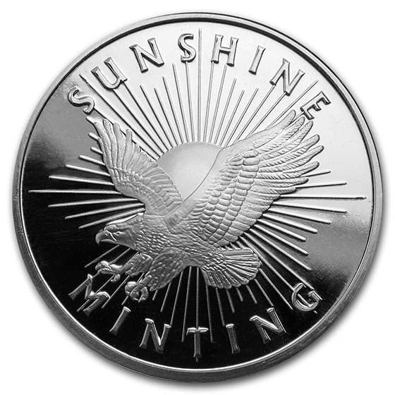 1 Oz Silver Round - Sunshine Mint (mint Mark Si) (1 of 2)