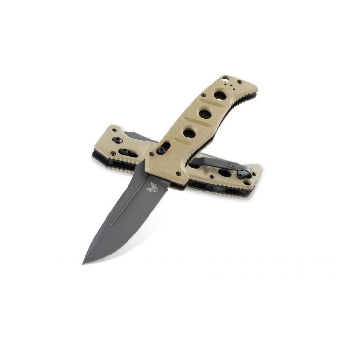 Benchmade Tan Sibert Auto Adamas Drop Point Knife (1 of 1)