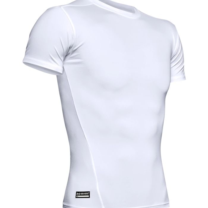Under Armour Medium Men's Heatgear T-shirt White: This medium size heatgear armour compression t-shirt is designed as the ultimate performance base layer. Made from super-light heatgear fabric, it offers superior coverage without weighing you down. T