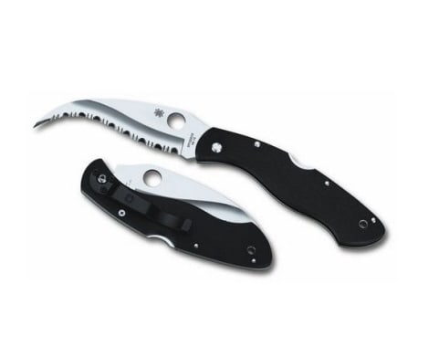 Spyderco Vg 10 Ground Blade Civilian Folding Knife (1 of 1)