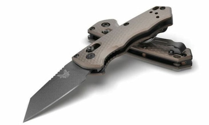 Benchmade Bronze Auto Immunity Wharncliffe Knife (1 of 1)