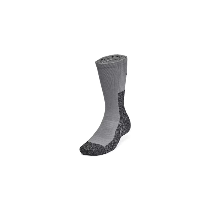 Under Armour Xl All Weather Wool Boot Socks: Color: titan gray / black / black; these xl-size, midweight, merino wool-blend socks provide outstanding comfort and performance in any condition. The moisture-wicking merino wool blend keeps your fee