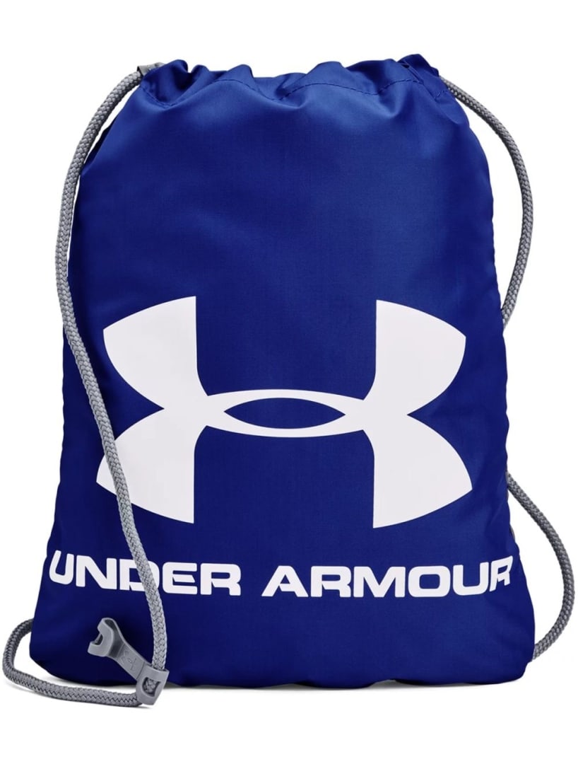 Under Armour Royal/steel Ozsee Sackpack: Built to withstand daily wear and tear, this durable material ensures longevity. The sternum clip effectively secures cords in place, and the easy cinch drawcord provides convenient closure. Keywords: