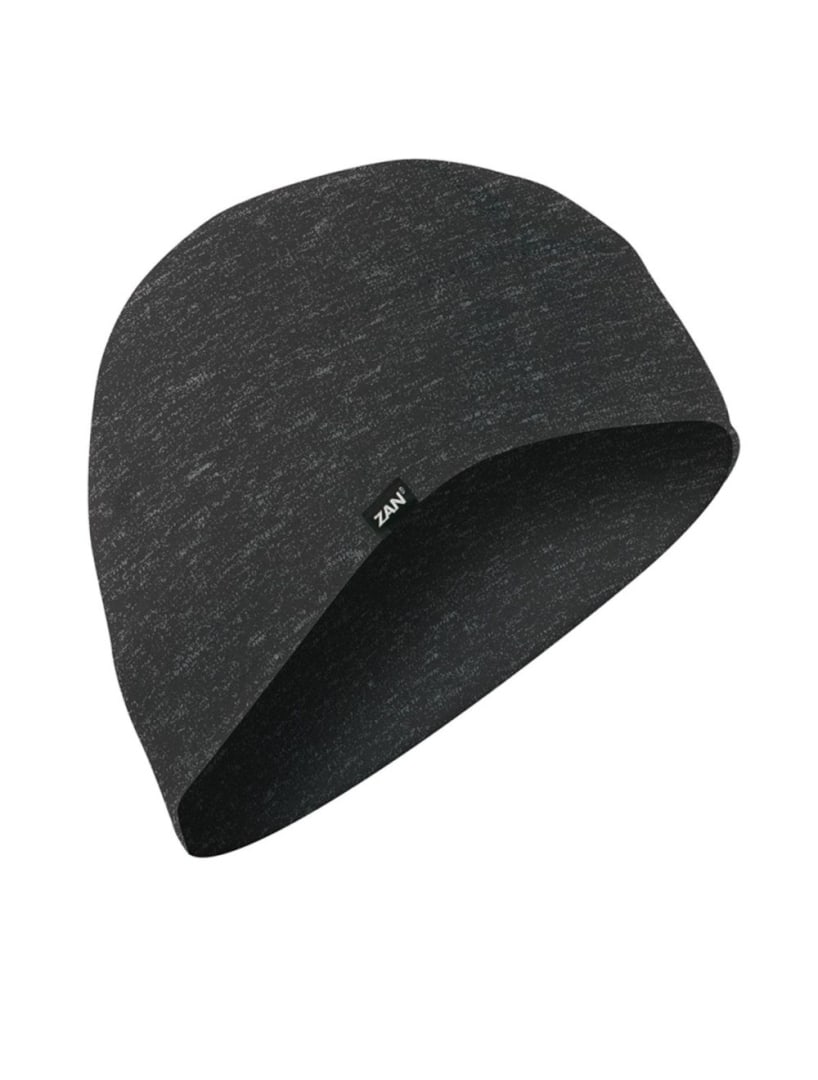 Zan Headgear Charcoal Heather Sportflex Skull Cap: The zan headgear super soft sportflex series provides comfort and warmth. Flat seams in order to fit comfortably underneath helmets or alone while providing coverage of the head and ears. Fabric is br