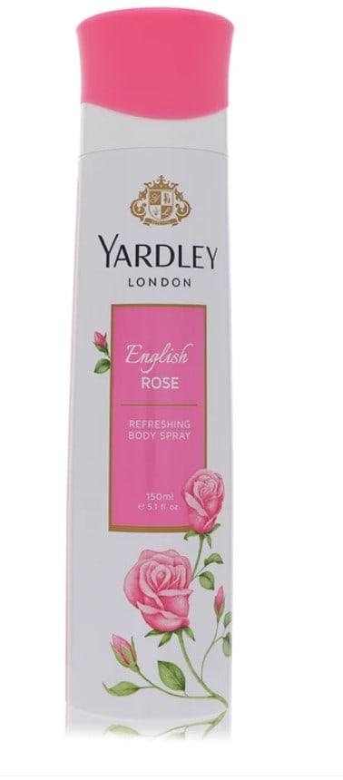 Yardley London English Rose 5.1 Oz Body Spray: New, guaranteed authentic perfume for women's