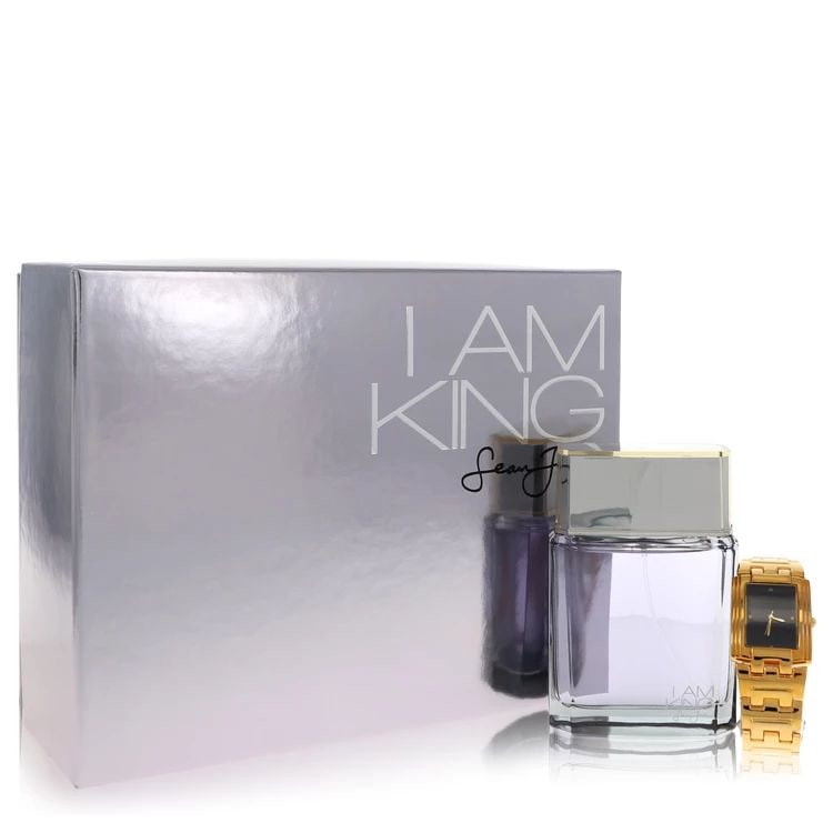 Sean John I Am King Men's Gift Set 3.4 Oz Spray: New, guaranteed authentic cologne! Eau de toilette + watch