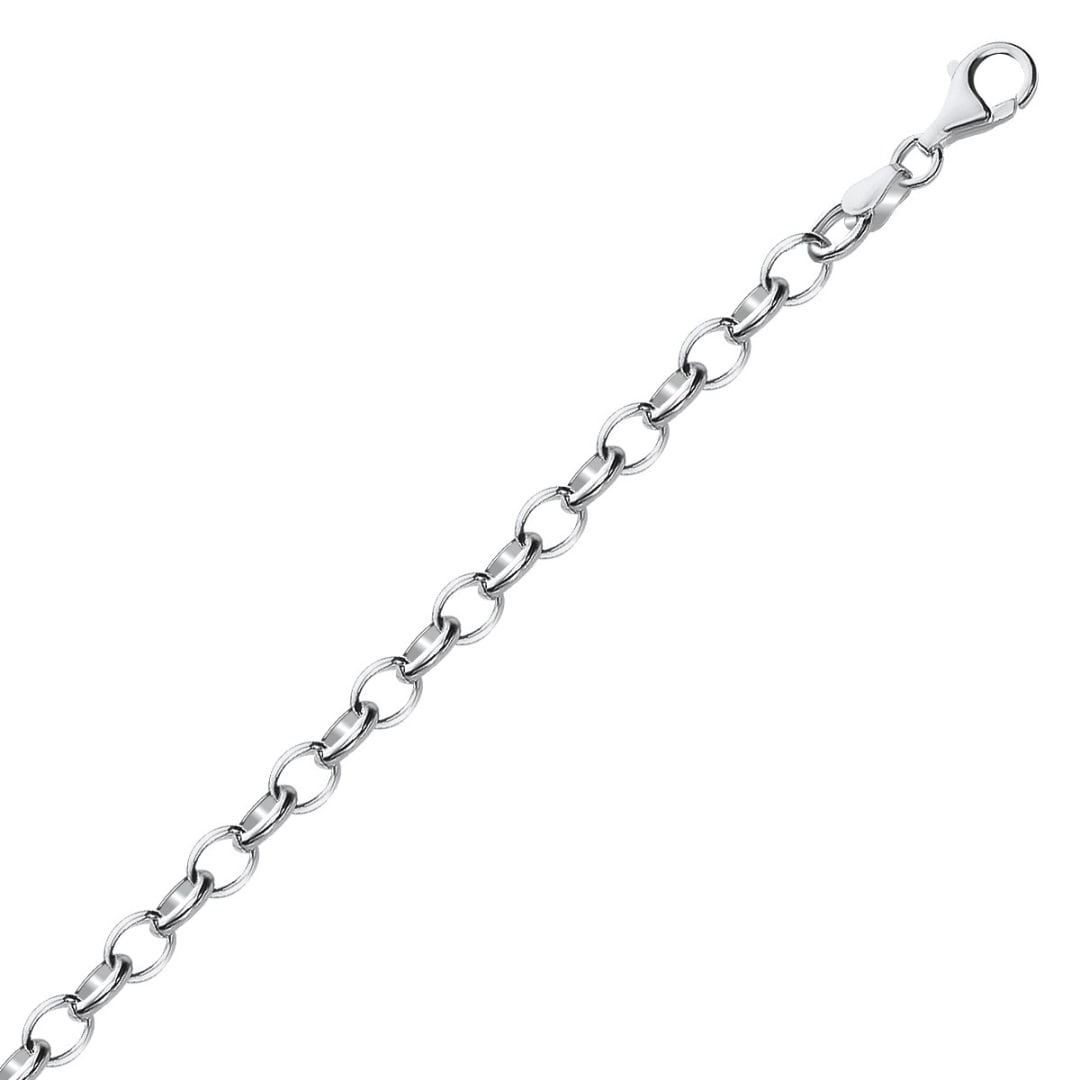 Sterling Silver High Polished Charm Bracelet (1 of 3)