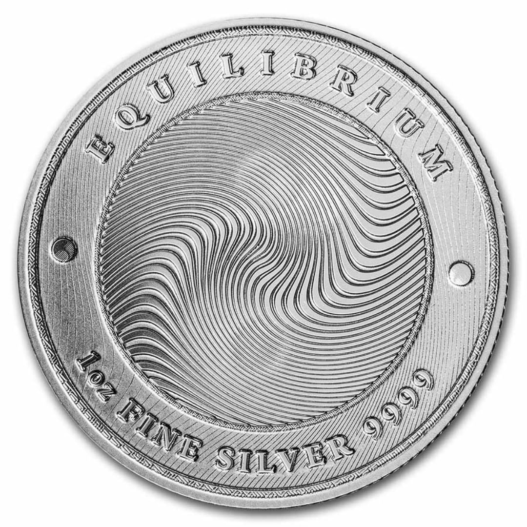 2021 Tokelau 1 Oz Silver $5 Equilibrium Bu (1 of 2)
