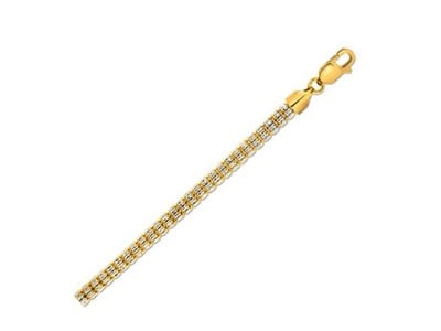 14k Gold Ice Barrel Chain Necklace 20": Chain length: 20". This ice barrel link chain, crafted in 14k gold, features a bold and striking design. Measuring 4. 25 millimeters in width, it has an approximate weight of 31. 6 grams, giving it a