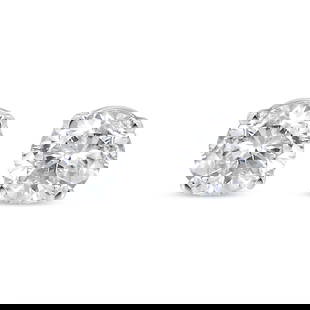 14k Gold Round .50ct Diamond Earrings: This elegant stud earrings are crafted in solid 14k white gold. Each earring features a mesmerizing 0. 25 carat diamond solitaire in a four-prong setting. Overall, it totals to 0. 50 in carat weight.