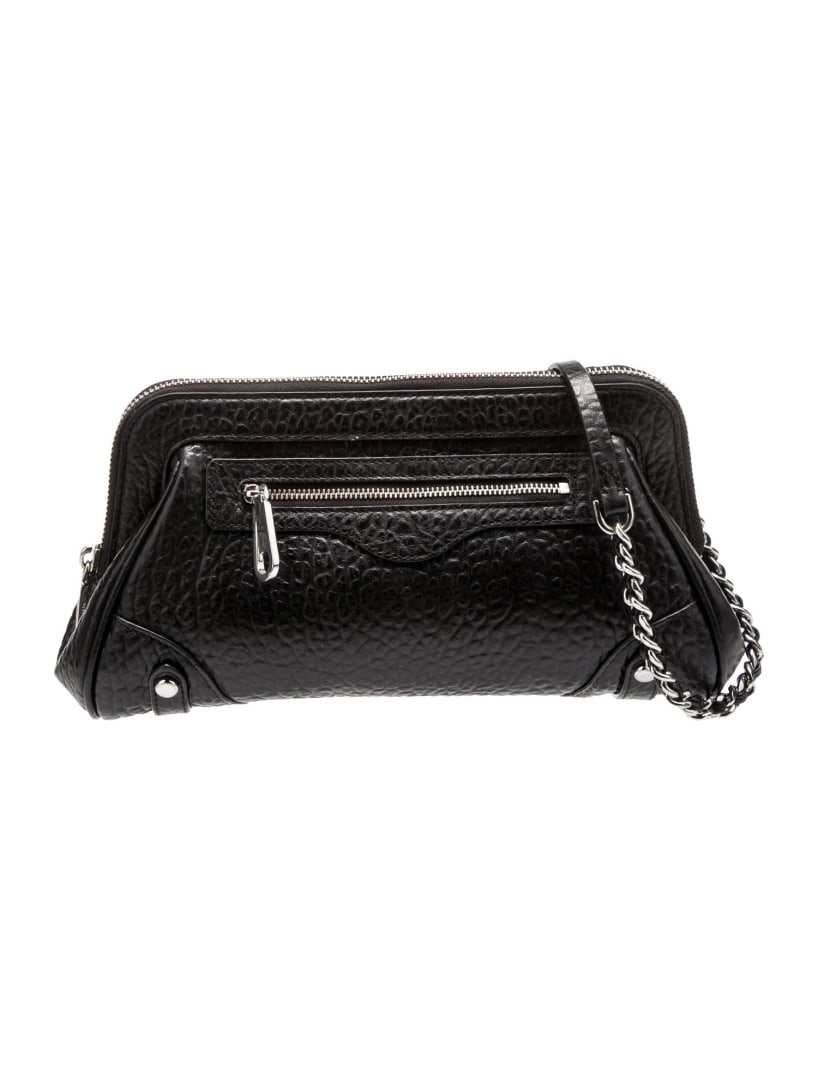 Rebecca Minkoff Brown Leather Zip Closure Clutch (1 of 5)