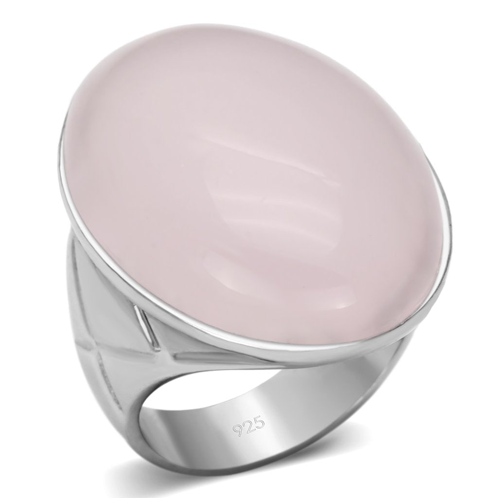 Oval 14.96ct Light Pink Quartz Cocktail Ring (1 of 1)