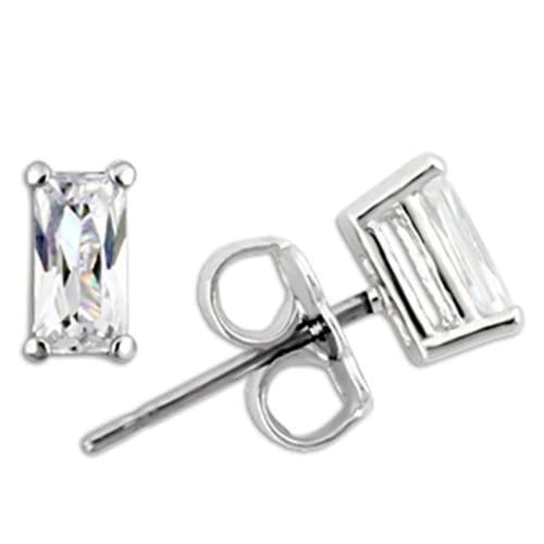 Baguette .60ct White Sapphire Stud Earrings (1 of 2)