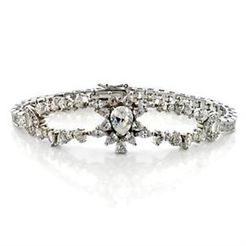 Pear Cut 18.20ct White Sapphire Bracelet (1 of 1)
