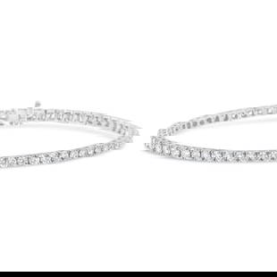 Igi Certified 14k Gold 5.00ct Diamond Bracelet: Bracelet length: 7". This exquisite diamond tennis bracelet is meticulously fashioned in 14k white gold. Showcasing a resplendent 5-carat total diamond weight, its 58 round natural diamonds are precis