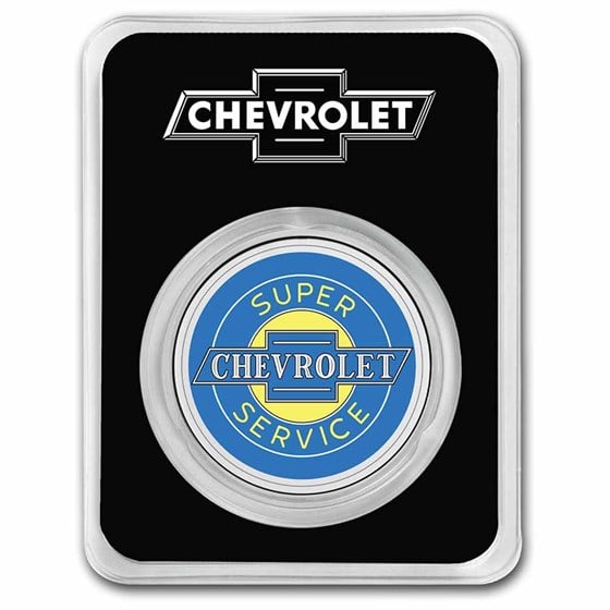 Chevrolet Service Neon Sign 1 Oz Colorized Silver (1 of 4)