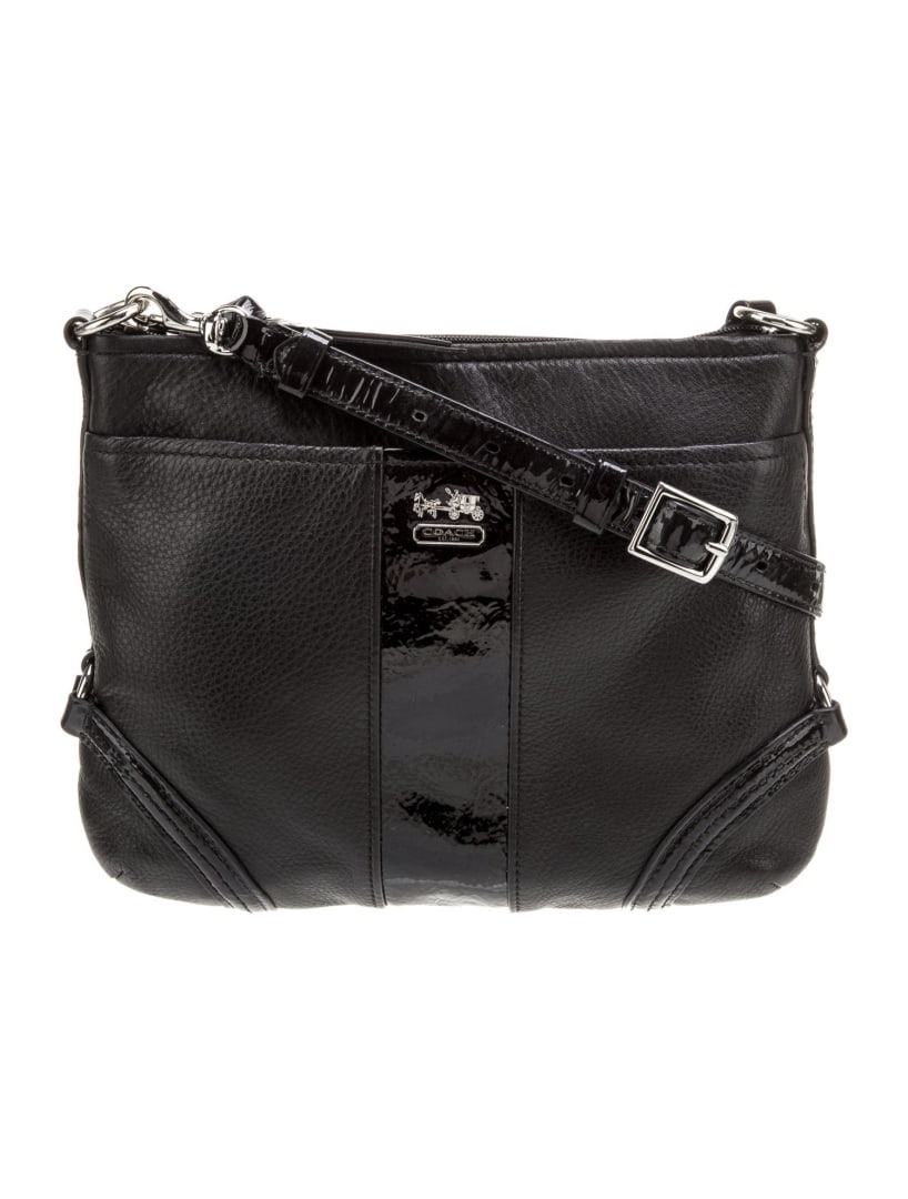 Coach 1941 Black Leather Zip Cls Msgr Bag (1 of 4)